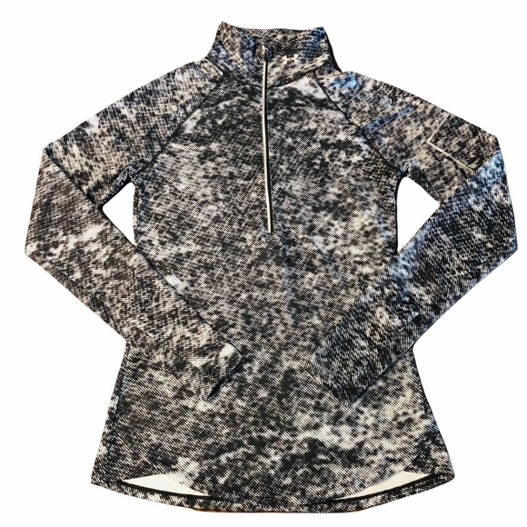 UNDER ARMOUR - WOMENS BLACK & WHITE PULLOVER - Picture 1 of 12